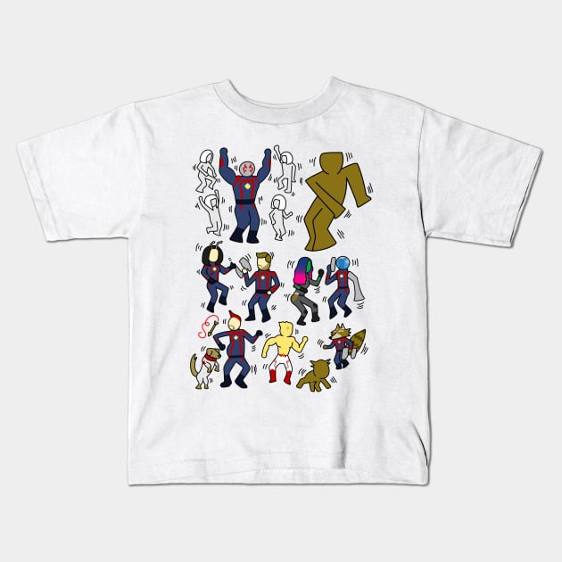 galaxy dance Kids T-Shirt by MarianoSan